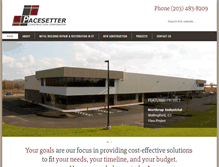 Tablet Screenshot of pacesetterconstruction.com